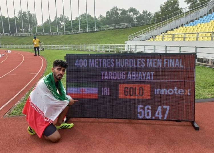 دستیابی طارق عبیات به مدال طلای دوی ۴۰۰ متر با مانع/ مدالآوری با چاشنی رکوردشکنی